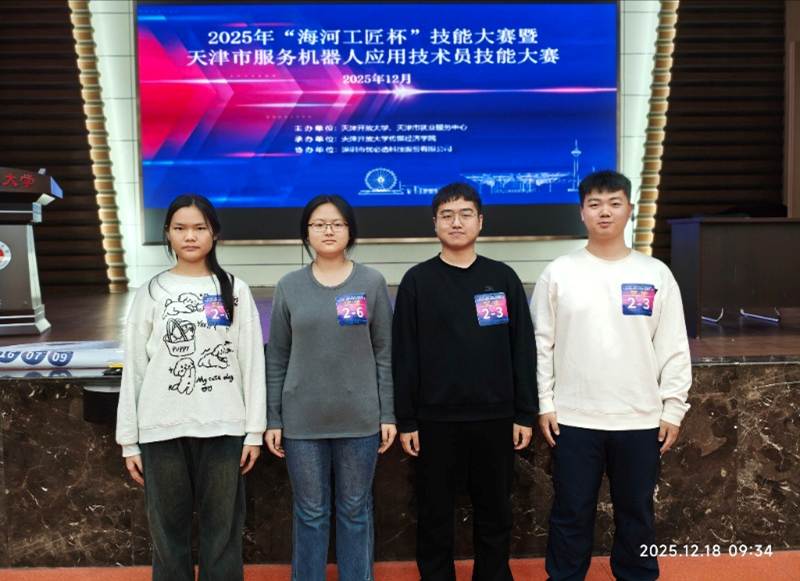 服务机器人应用技术员比赛合照